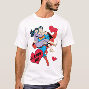 Superman Valentijnsdag Ik zal je vangen T-shirt