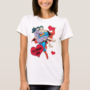 Superman Valentijnsdag Ik zal je vangen T-shirt