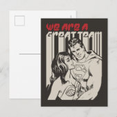 Superman Valentijnsdag| Wij zijn een geweldig team Feestdagenkaart (Voorkant / Achterkant)