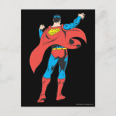 Superman van achteren briefkaart (Voorkant)
