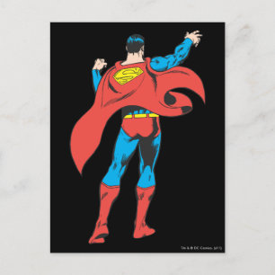 Superman van achteren briefkaart