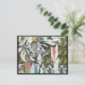 Superman - Verhoog het collage Briefkaart (Staand voorkant)