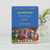 Superman Verjaardag Kaart (Staand voorkant)