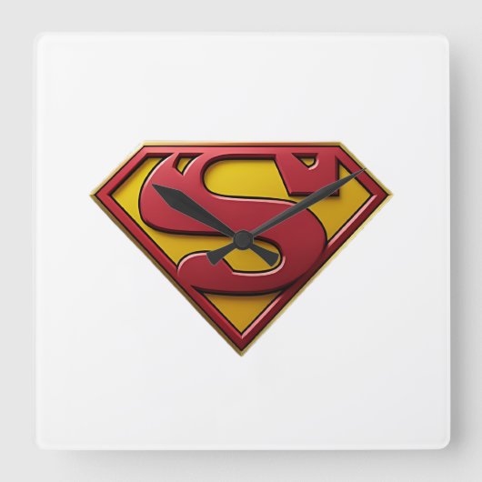 Superman Vierkante Klok (Voorkant)
