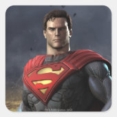 Superman Vierkante Sticker (Voorkant)