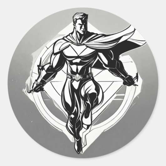 Superman vliegend Custom gesneden Sticker (Voorkant)