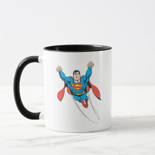 Superman vliegt vooruit mok (Links)