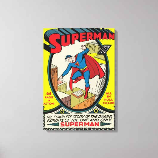 Superman (volledig verhaal) canvas afdruk (Voorkant)