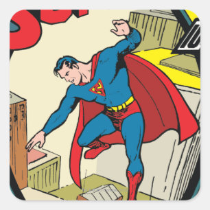 Superman (volledig verhaal) vierkante sticker