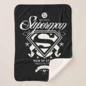 Superman Wapenmunt Sherpa Deken (Voorkant)
