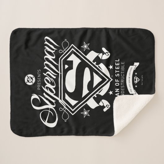Superman Wapenmunt Sherpa Deken (Voorkant (horizontaal))