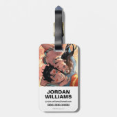 Superman/Wonder Comic Hoesje #11 Variant Bagagelabel (Achterkant verticaal)