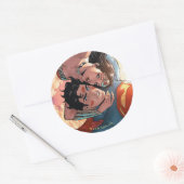 Superman/Wonder Comic Hoesje #11 Variant Ronde Sticker (Envelop)