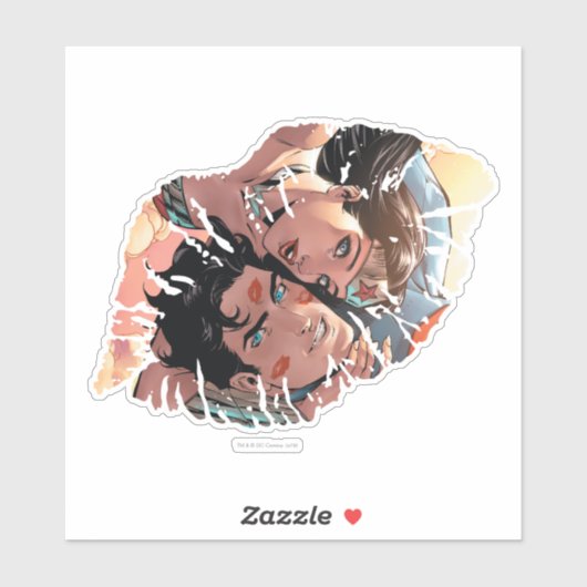 Superman/Wonder Comic Hoesje #11 Variant Sticker (Vel)