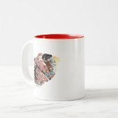 Superman/Wonder Comic Hoesje #11 Variant Tweekleurige Koffiemok (Voorkant links)