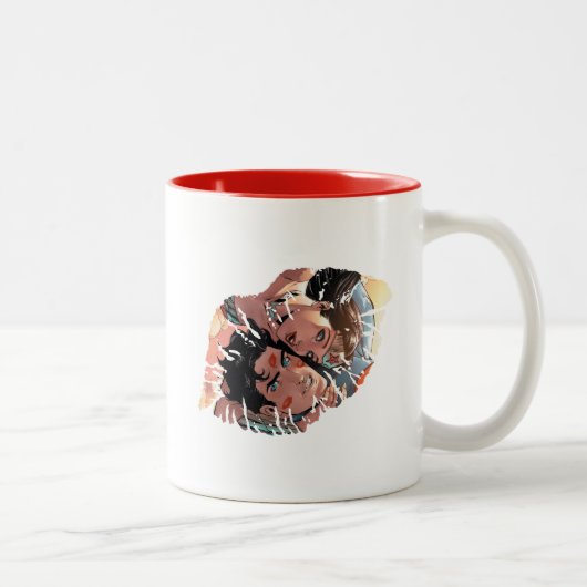 Superman/Wonder Comic Hoesje #11 Variant Tweekleurige Koffiemok (Rechts)