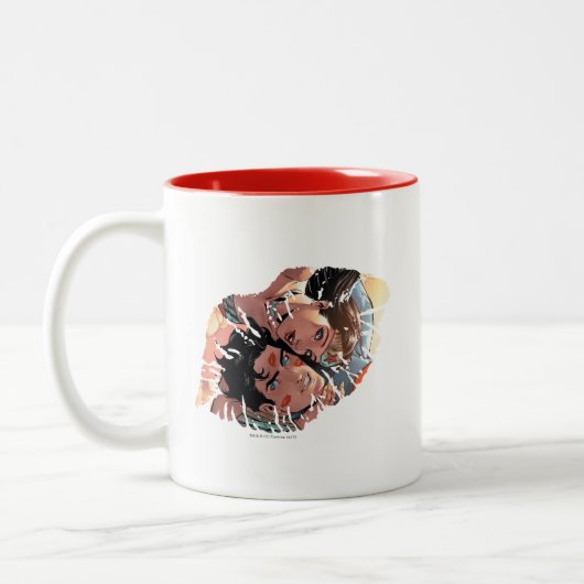 Superman/Wonder Comic Hoesje #11 Variant Tweekleurige Koffiemok (Links)