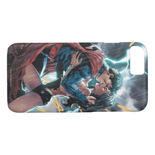 Superman/Wonder Comic Promotion Art Case-Mate iPhone Case (Achterkant (Horizontaal))