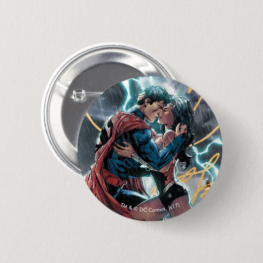Superman/Wonder Comic Promotion Art Ronde Button 5,7 Cm (Voorkant /achterkant)