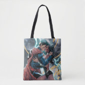 Superman/Wonder Comic Promotion Art Tote Bag (Voorkant)