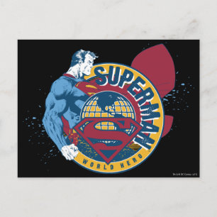 Superman - World Hero Briefkaart