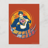 Superman World Hero Briefkaart (Voorkant)