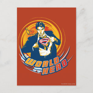 Superman World Hero Briefkaart