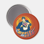 Superman World Hero Magneet (Voorkant / Achterkant)