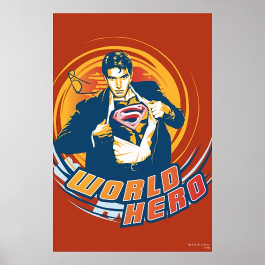 Superman World Hero Poster (Voorkant)