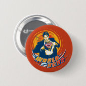 Superman World Hero Ronde Button 5,7 Cm (Voorkant /achterkant)