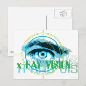 Superman Xray Vision Briefkaart (Voorkant / Achterkant)