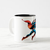 Superman Yells Tweekleurige Koffiemok (Voorkant links)