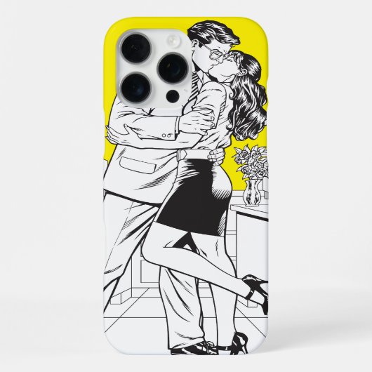 Superman Zwart en Wit 5 iPhone Hoesje (Achterkant)