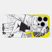 Superman Zwart en Wit 5 iPhone Hoesje (Achterkant horizontaal)