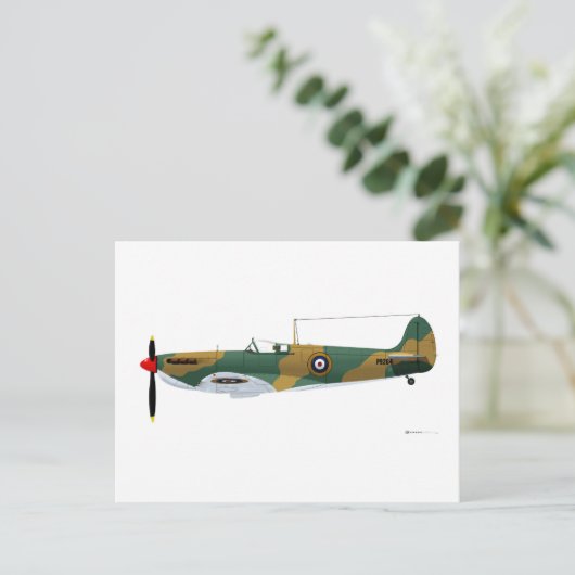 Supermarine Spitfire Briefkaart (Staand voorkant)