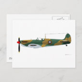 Supermarine Spitfire Briefkaart (Voorkant / Achterkant)
