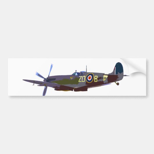 Supermarine Spitfire Bumpersticker (Voorkant)