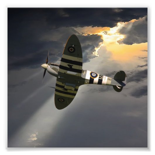 Supermarine Spitfire Foto Afdruk (Voorkant)