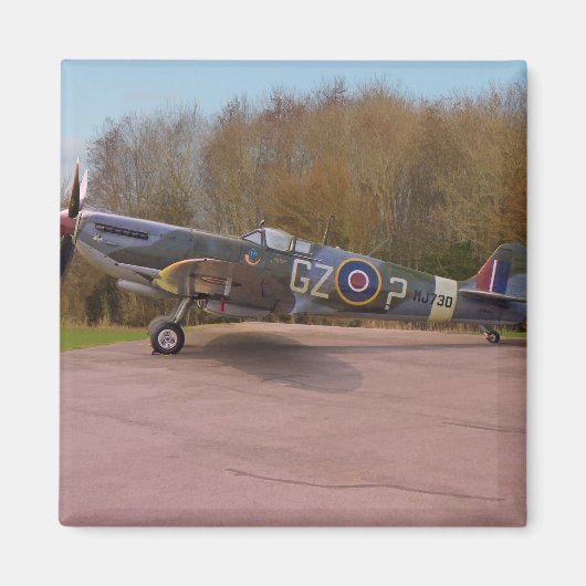 Supermarine Spitfire HF Mk. IXe MJ730 Magneet (Voorkant)