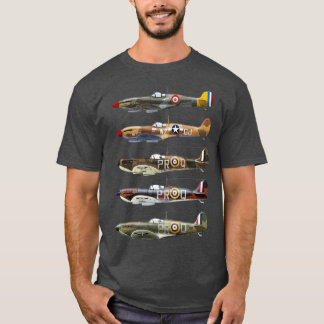 Supermarine Spitfire is een Brits jachtvliegtuig T-shirt