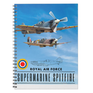 SUPERMARINE SPITFIRE - LUCHTMACHTESKADER VAN DE KO NOTITIEBOEK