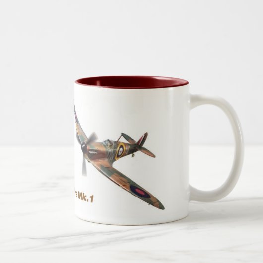 Supermarine Spitfire mug Tweekleurige Koffiemok (Rechts)