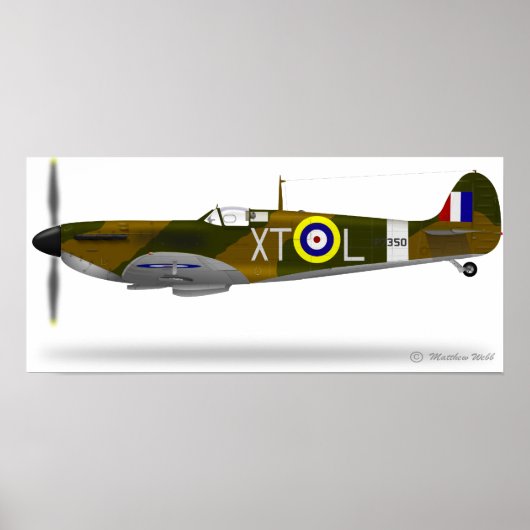 Supermarine Spitfire Poster (Voorkant)