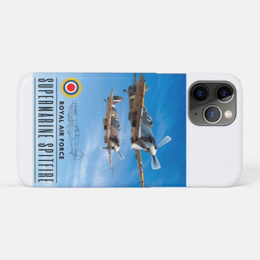 SUPERMARINE SPITFIRE - ROYAL AIR SQUADRON Case-Mate iPhone CASE (Achterkant (horizontaal))