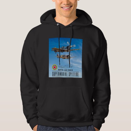SUPERMARINE SPITFIRE - ROYAL AIR SQUADRON HOODIE (Voorkant)