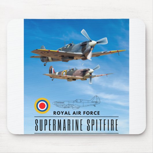 SUPERMARINE SPITFIRE - ROYAL AIR SQUADRON MUISMAT (Voorkant)