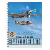 SUPERMARINE SPITFIRE - ROYAL AIR SQUADRON NOTITIEBOEK (Voorkant)