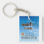 SUPERMARINE SPITFIRE - ROYAL AIR SQUADRON SLEUTELHANGER (voorkant)