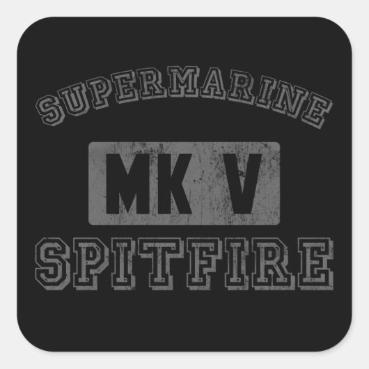 Supermarine Spitfire sticker (Voorkant)