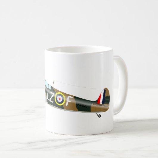 SUPERMARINE SPITFIRE Vliegtuig Mok (Voorkant rechts)